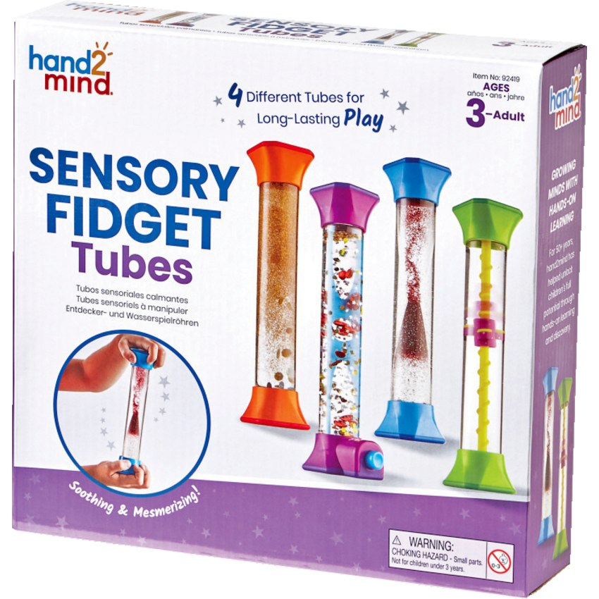 Hand2Mind® Sensory Fidget Tubes 4/set