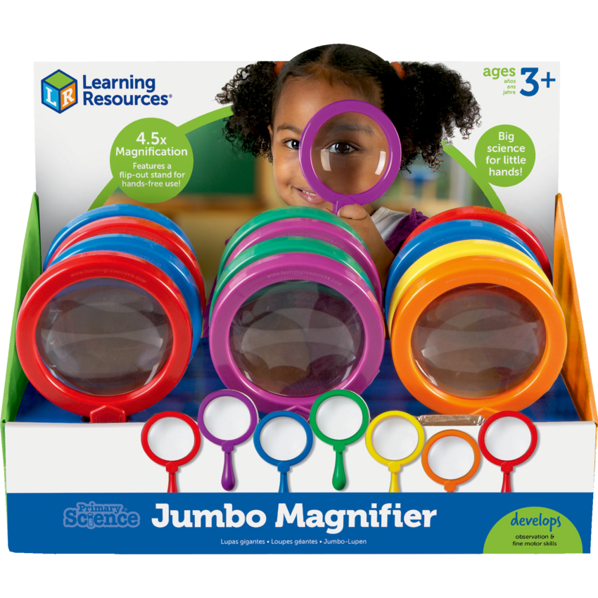 Primary Science® Jumbo Magnifiers 8" 12/box