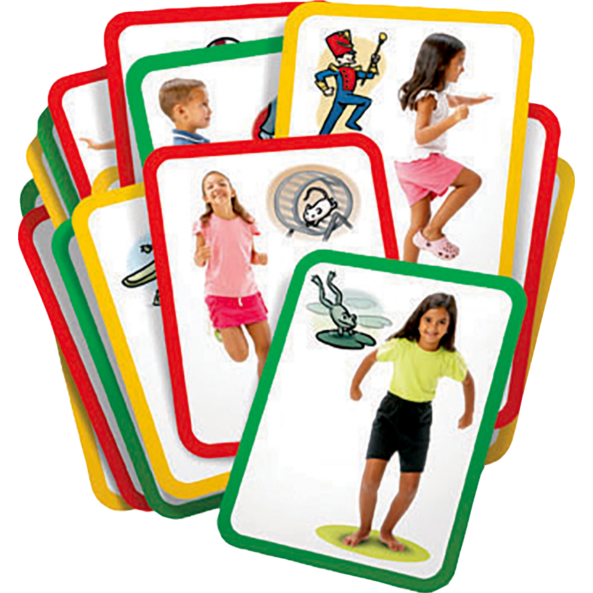 Roylco Busy Bodies: Gross Mototo Exercise Cards 16/pkg