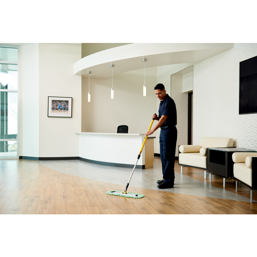 Rubbermaid® HYGEN™ Dust Mop with Fringe 18" Green