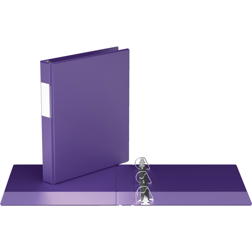 Davis Group® Essential Angle D-Ring Binder 1" Purple