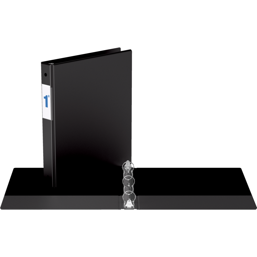 Davis Group® Essential Premium Economy Round Ring Binder 1" Black