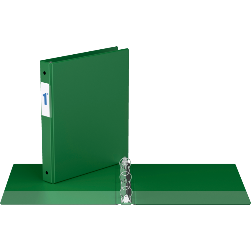 Davis Group® Essential Premium Economy Round Ring Binder 1" Green