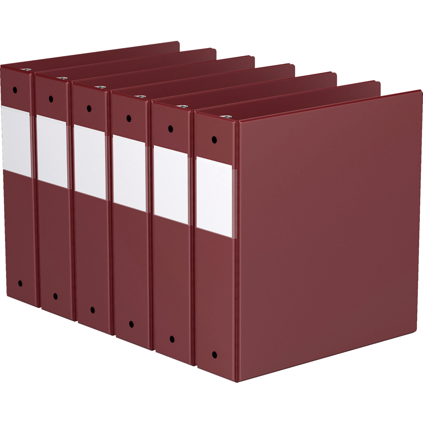 Davis Group® Essential Premium Economy Round Ring Binder 2" Burgundy