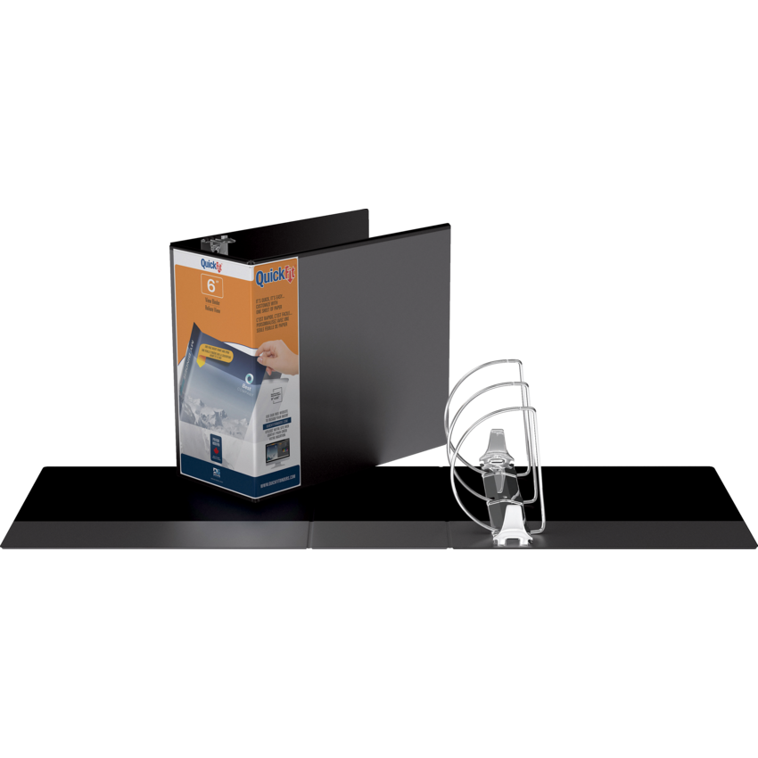 Davis Group QuickFit® View D-Ring Binder 6" Black