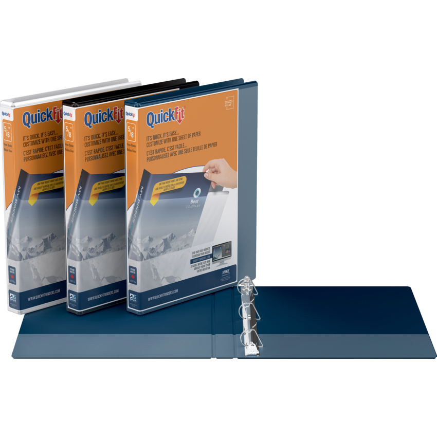 Davis Group QuickFit® View D-Ring Binder 5/8" White