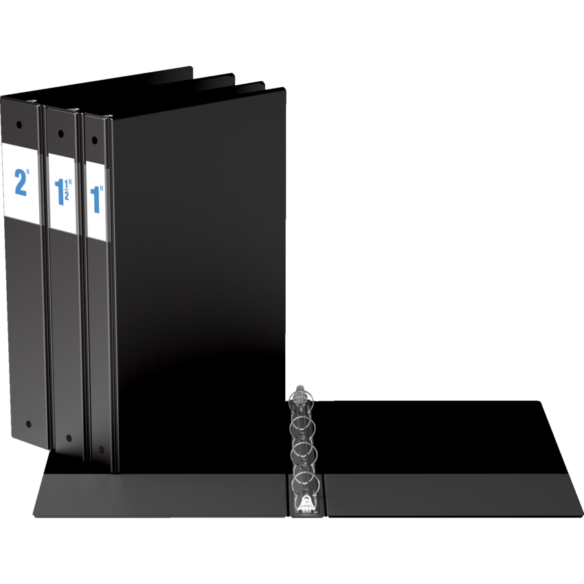 Davis Group Legal Size Round Ring Binder 1" Black