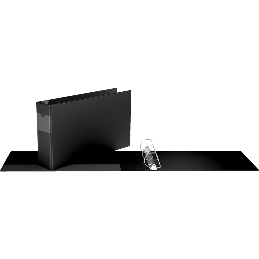 Davis Group Deluxe  Heavy Duty Spreadsheet D-Ring Binder 3" Black