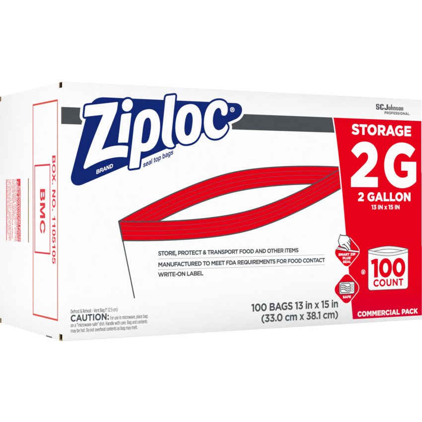 Ziploc® Storage Bags 2 gallons 100/box