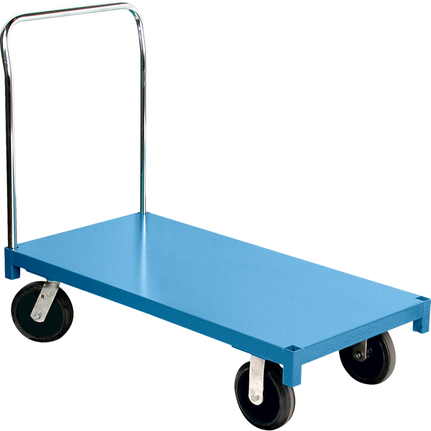 Kleton Platform Truck 24" x 48" with 6" Casters Blue