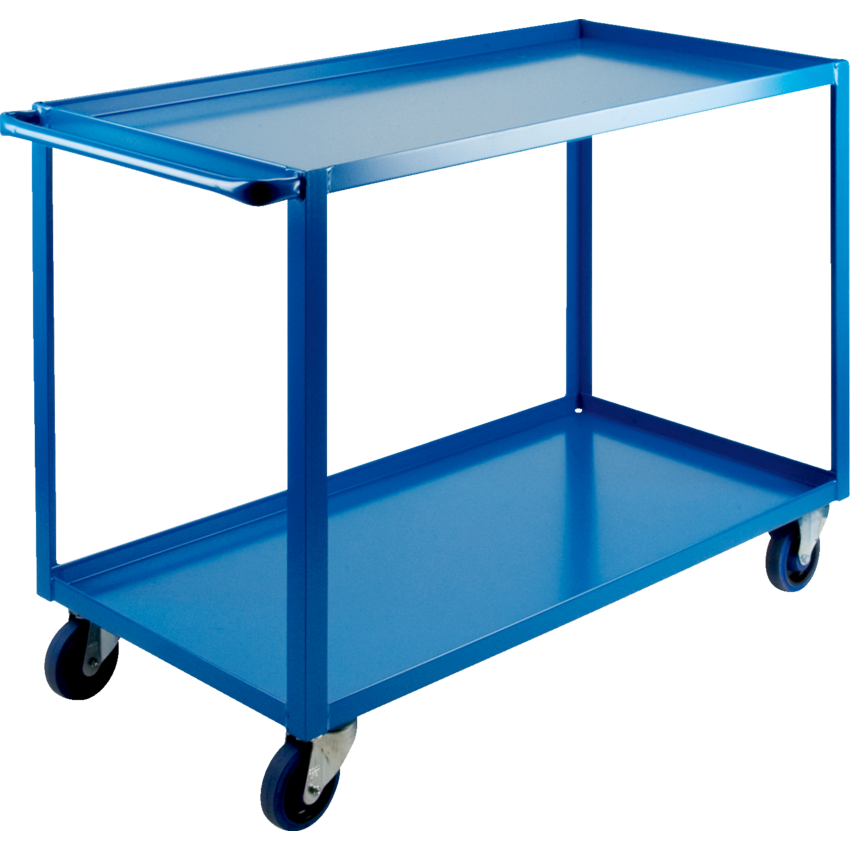 Kleton® Heavy Duty Shelf Truck 2 Shelves 24"W x 51"D x 36"H Blue