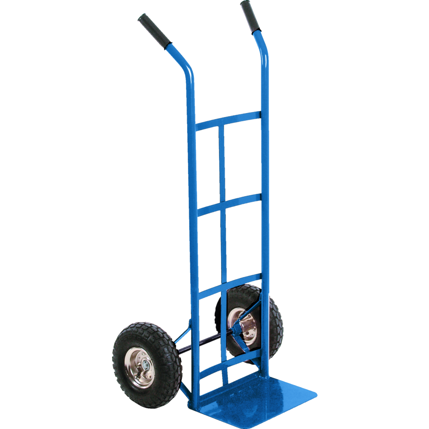 Kleton® Pneumatic Wheel Hand Truck Dual Handle 600 lbs capacity Blue