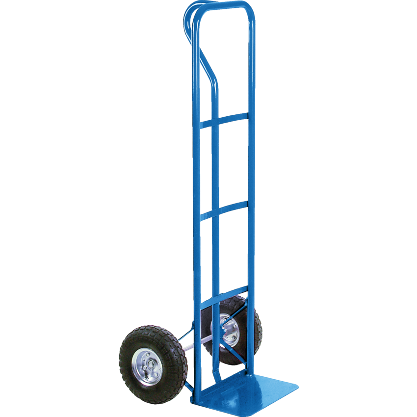 Kleton® Pneumatic Wheel Hand Truck P-Handle 600 lbs capacity Blue