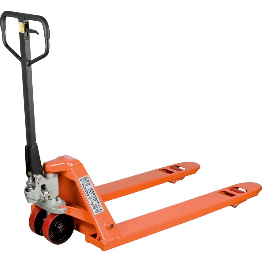 Kleton® Heavy Duty Hydraulic Pallet Truck 27" x 48" 5500 lb Capacity Orange