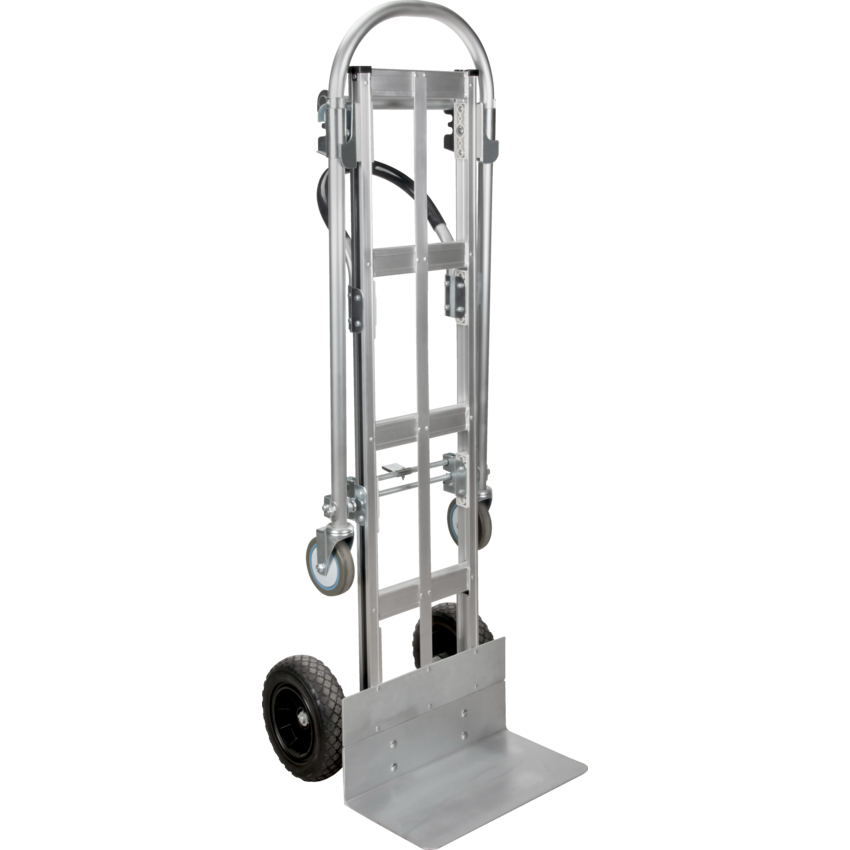 Kleton® Convertible Hand Truck 20"W x 56"L Silver