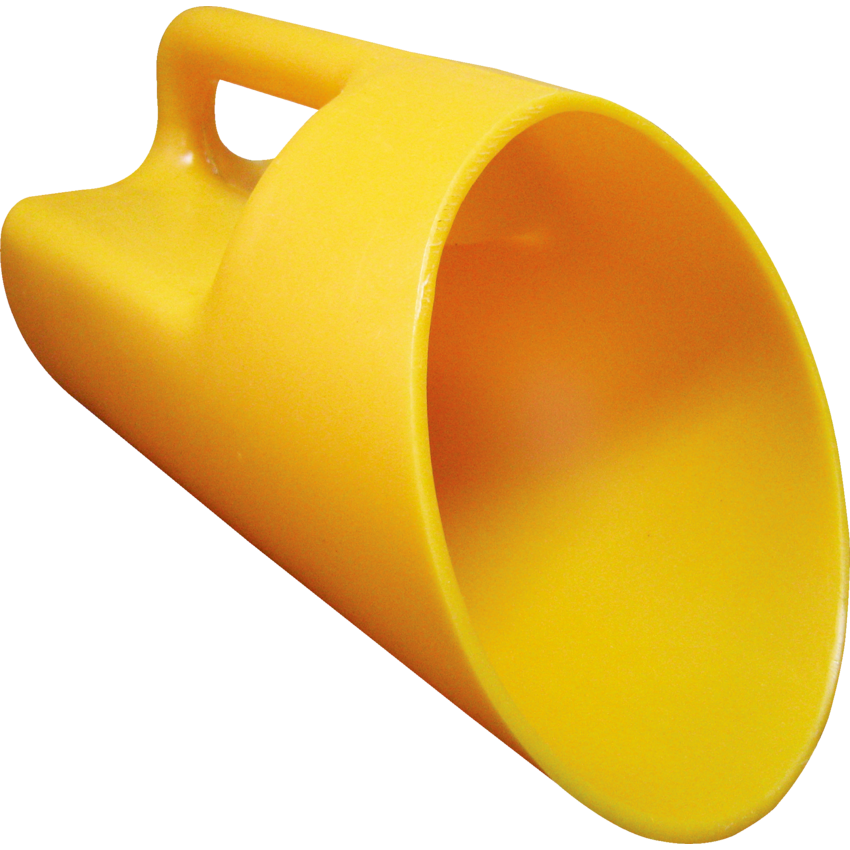 Tillson Salt Scoop 1/4" Salt Scoop 1 Gal Yellow