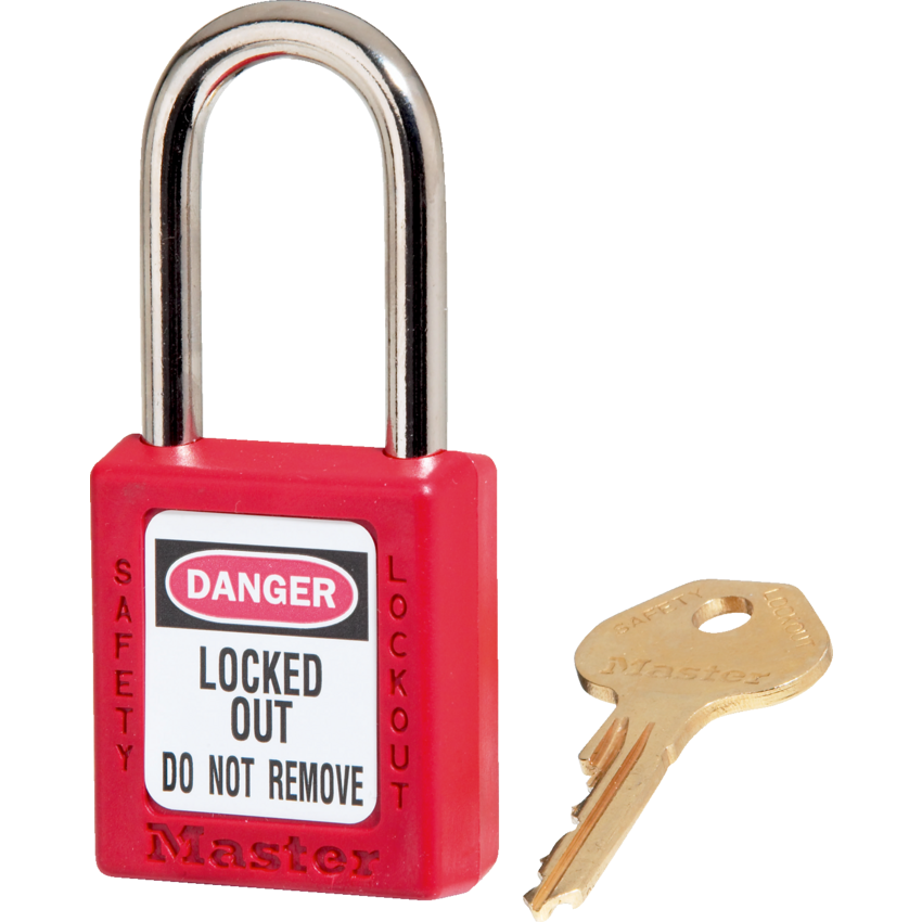 Master Lock® Zenex™ Themoplastic Safety Padlock Red