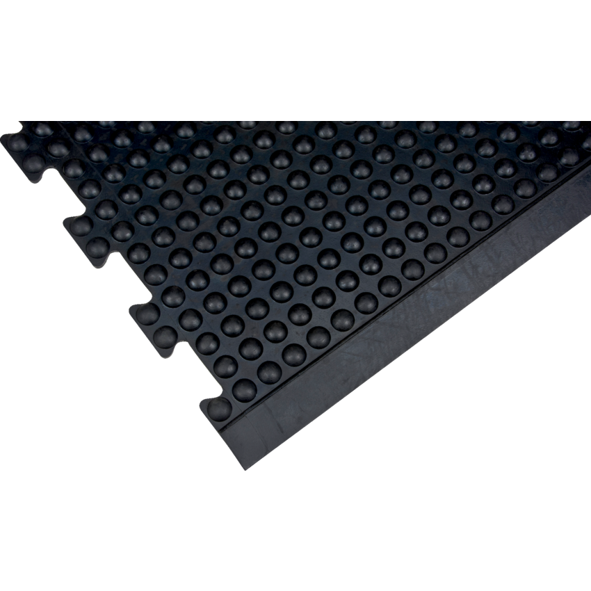 Zenith® Anti-Fatigue Dome Mat Modular End 36" x 48" Black