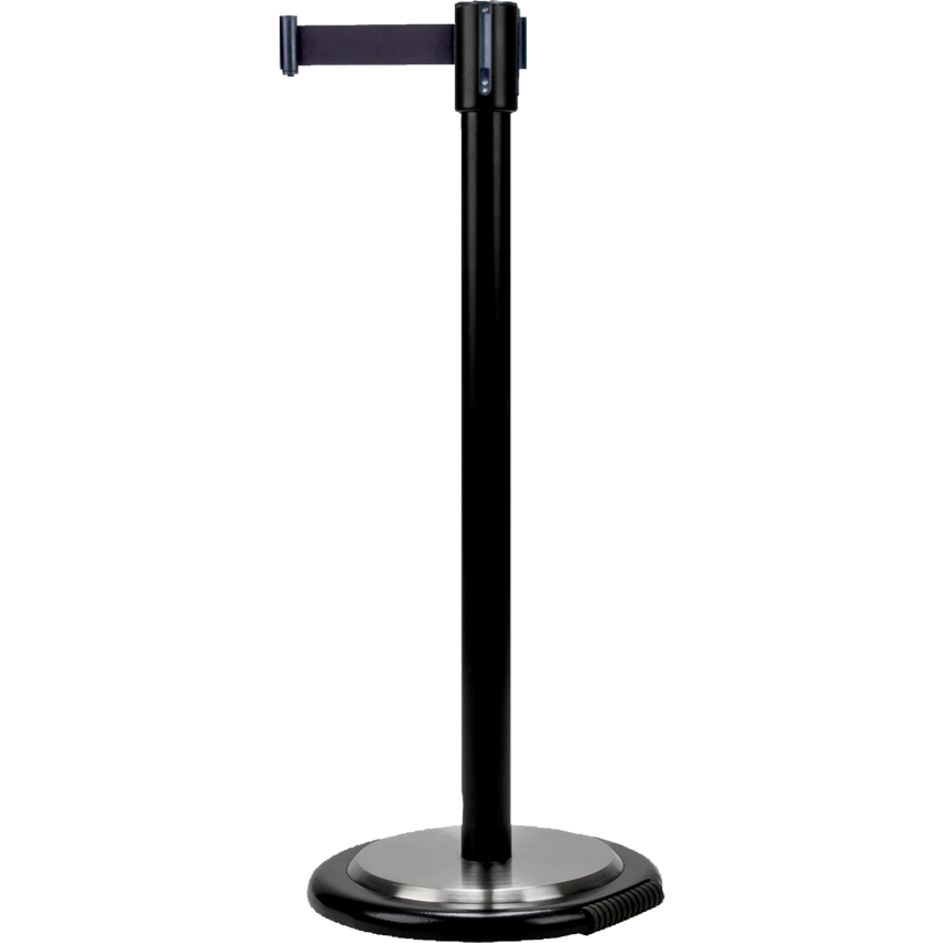 Zenith® Free-Standing Crowd Control Barrier 35"H Black/Black