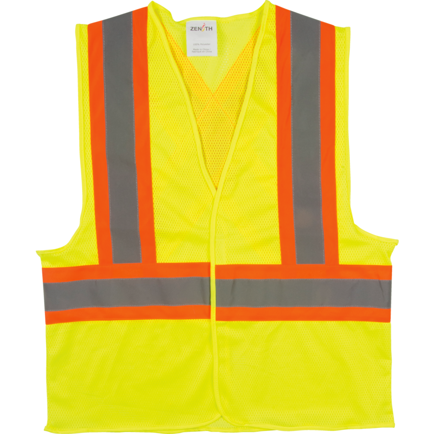 Zenith® Traffic Safety Vest X-Large Lime Yellow