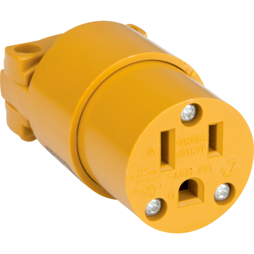 Aurora Tools® PVC Grounding Connector 15A Yellow