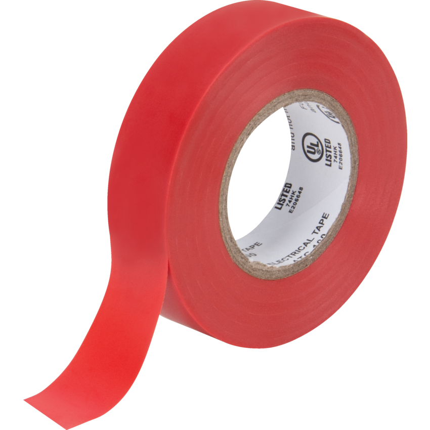 Aurora Tools® Electrical Tape 3/4" (19 mm x 18 m) Red