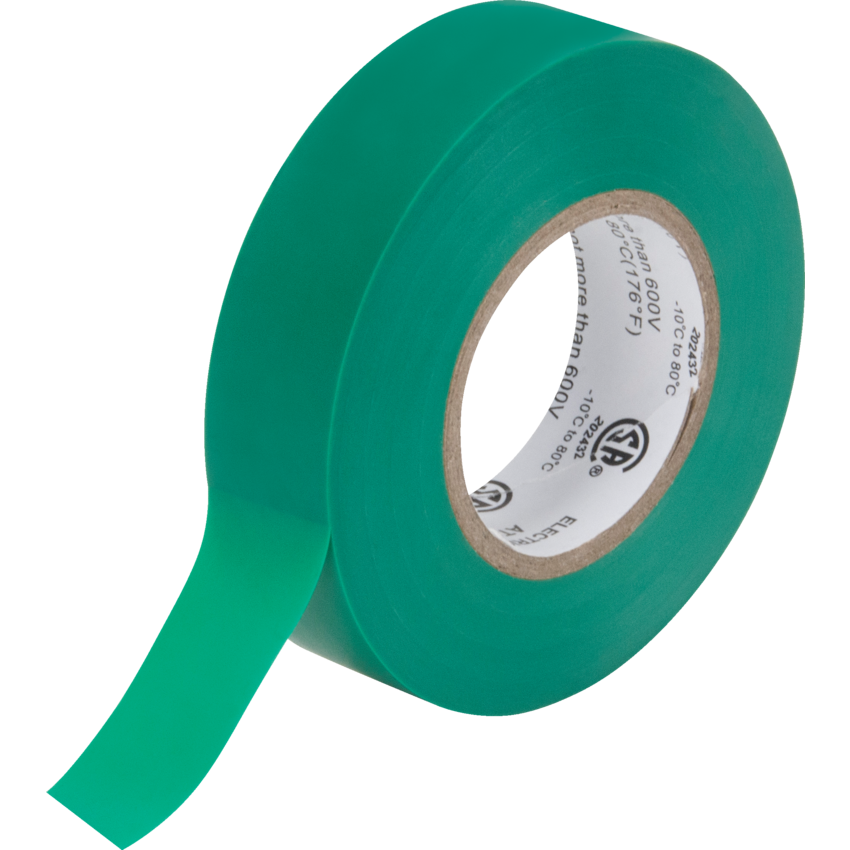 Aurora Tools® Electrical Tape 3/4" (19 mm x 18 m) Green