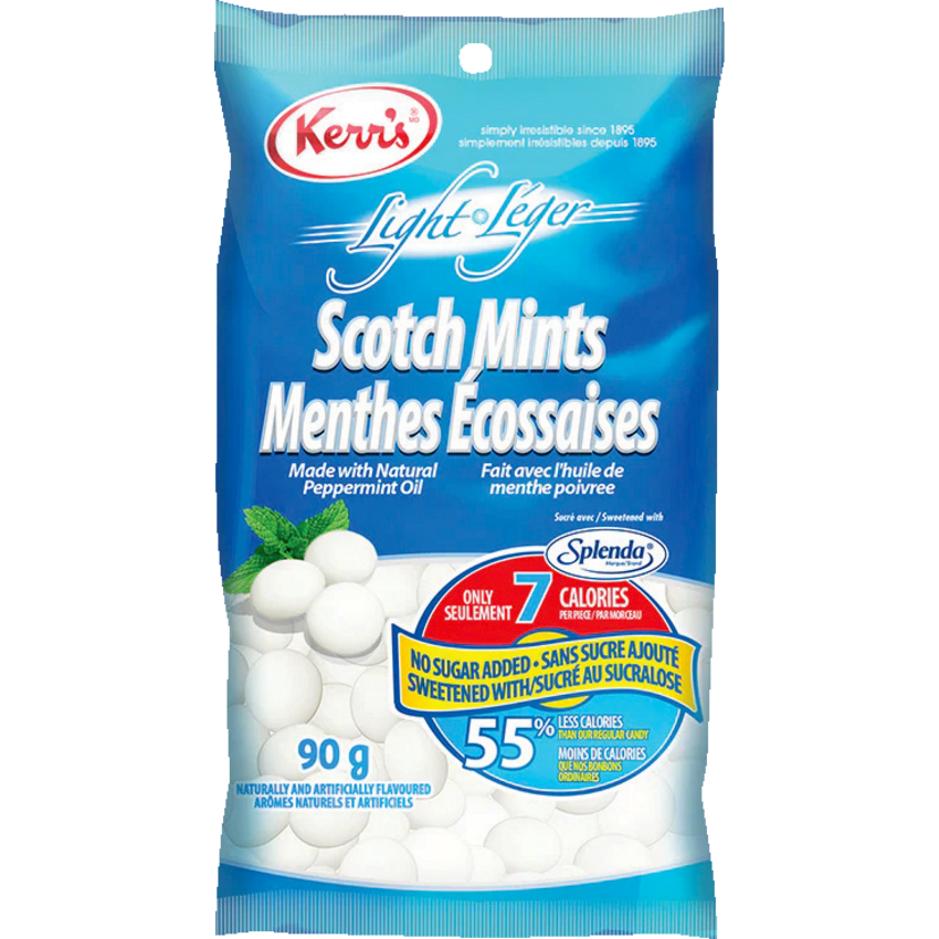 Kerr's Snacks No Sugar Added Scotch Mints 90g