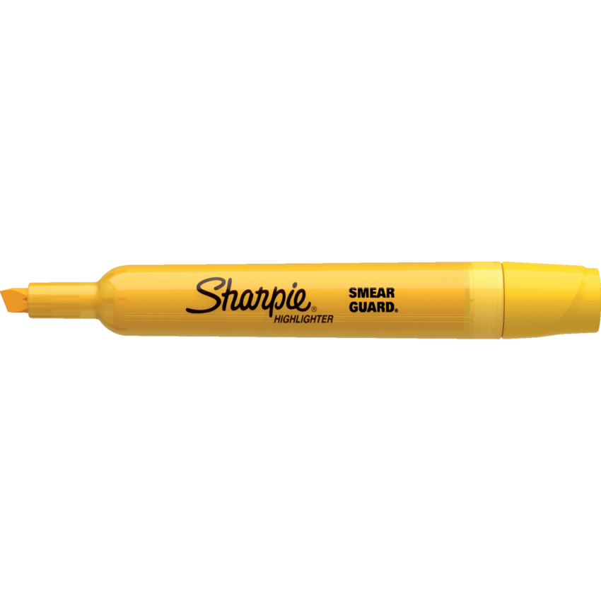 Sharpie® Tank Highlighters Chisel Tip Yellow 12/box