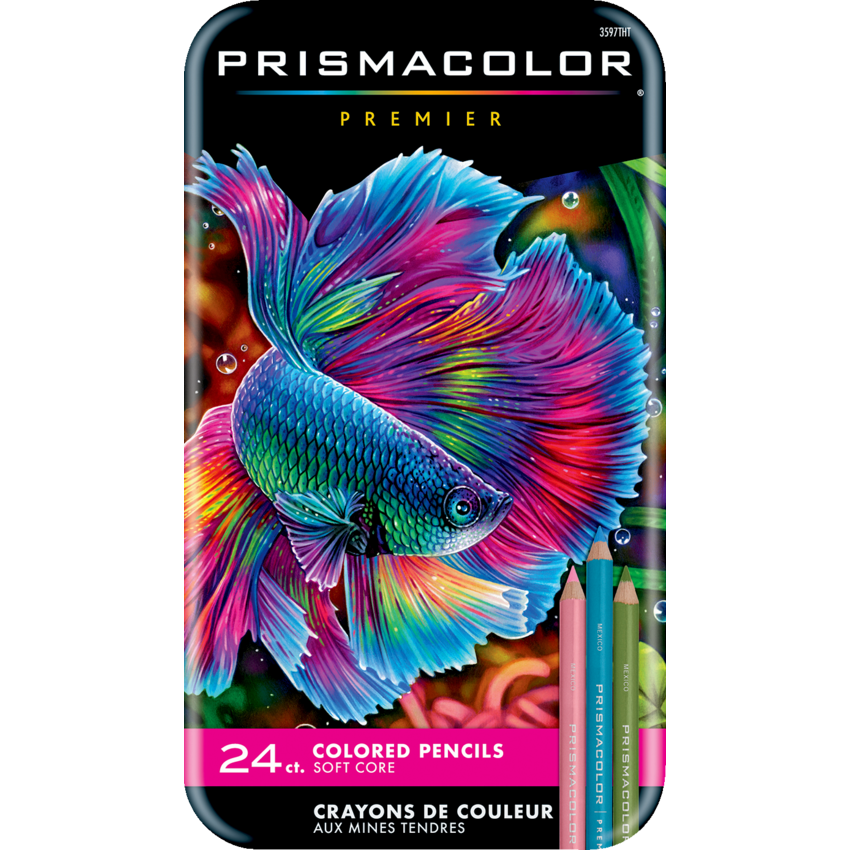 Prismacolor® Premier® Thick Core Coloured Pencils Assorted Colours 24/pkg