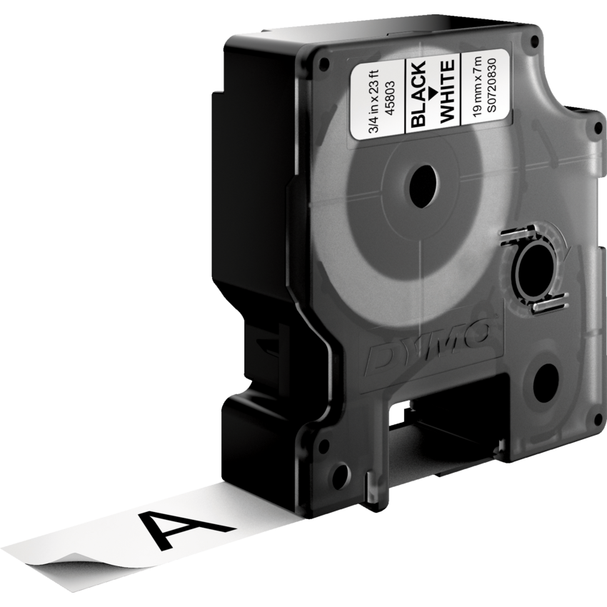 DYMO® D1™ Polyester Replacement Tape 3/4" Black on White