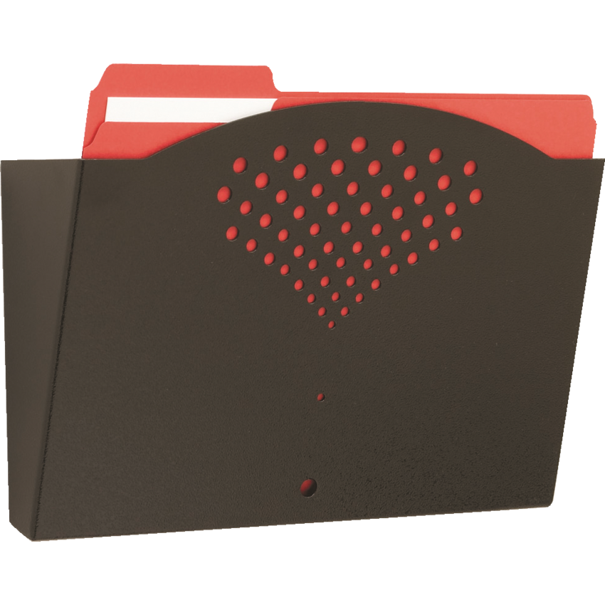 Safco® Steel Wall Pocket Letter Black