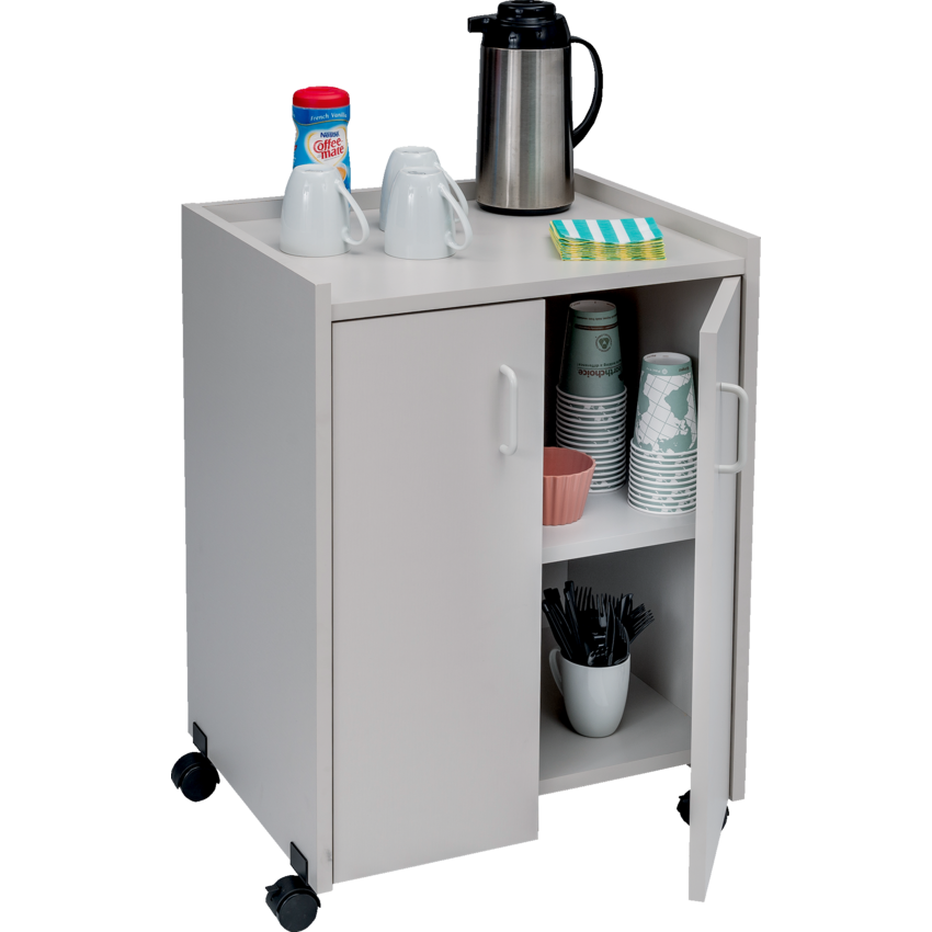 Safco® Mobile Refreshment Centre 23" x 18" x 31" Grey