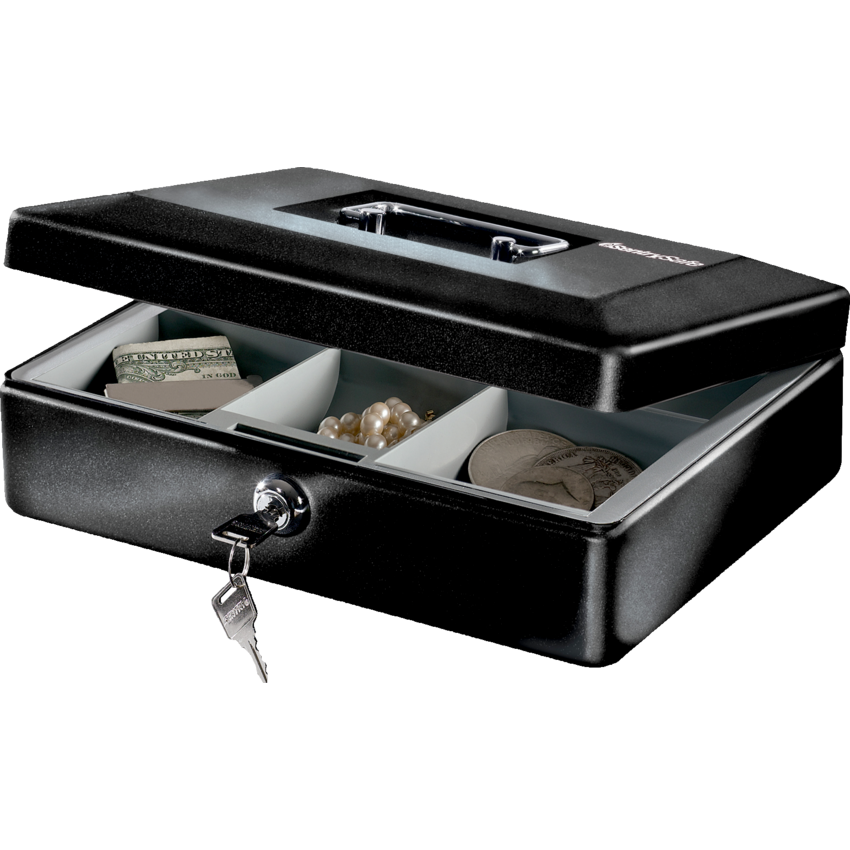 Sentry®Safe 10" Safebox 9-27/32x7-13/32x3-1/4" Black