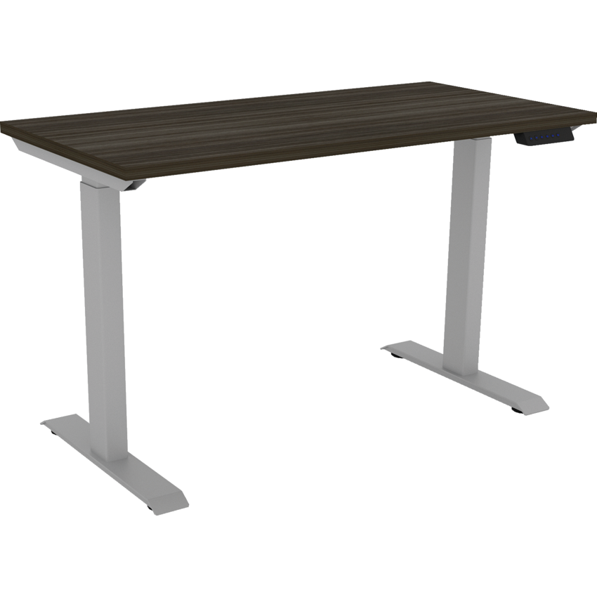 HDL® Athena Electric Height Adjustable Sit to Stand Desk 2-leg 48"W x 24"D x 28-1/2"H Grey Dusk