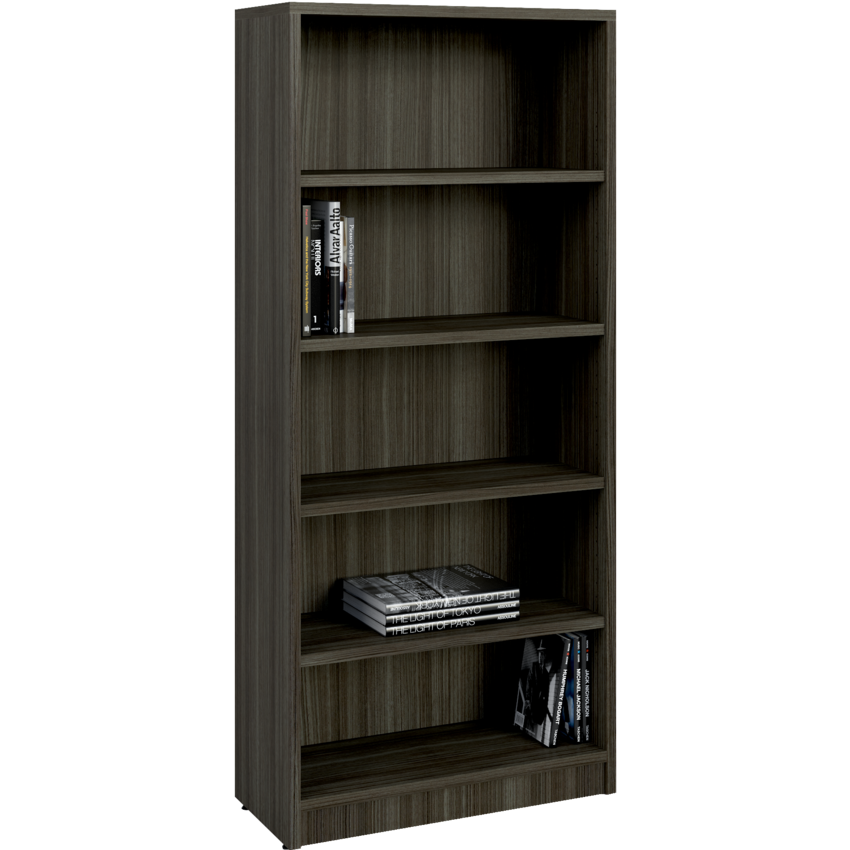 HDL® Innovations Bookcase 5-Shelf  32"W x 14"D x 72"H Grey Dusk