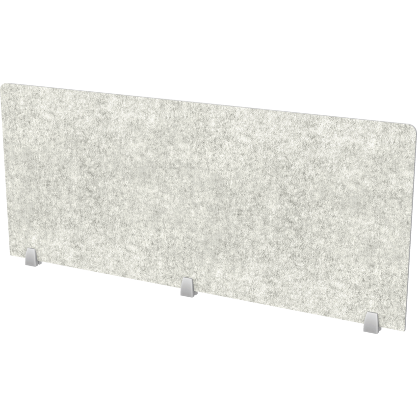 HDL® Innovations Acoustic Panel Top Mount 25"H x 60"W Storm Grey