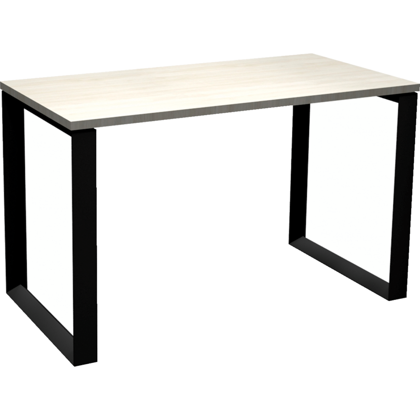 HDL® Soho Table Desk with Loop Legs 48"W x 24"D Winter Wood\Black