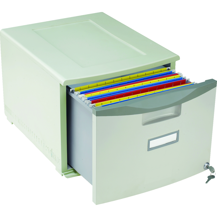 Storex® 1 Drawer Add On Vertical File Letter Grey