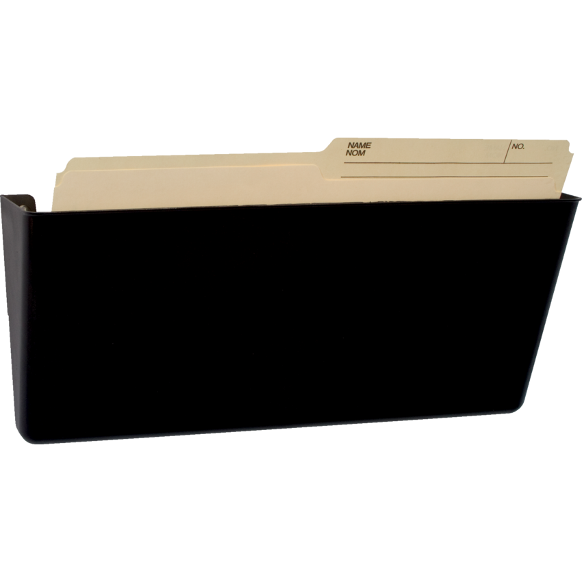 Storex® Magnetic Wall Pocket Legal Black
