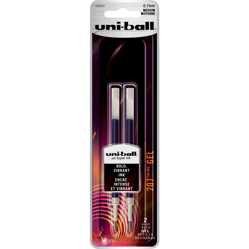 uni-ball® 207™ Retractable Gel Pen Refills 0.7 mm  Blue 2/pkg