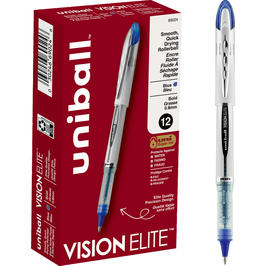 uni-ball® Vision Elite™ Roller Pen 0.8 mm Blue