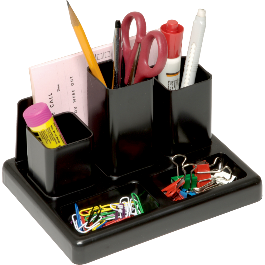 Victor® Desk Organizer Black