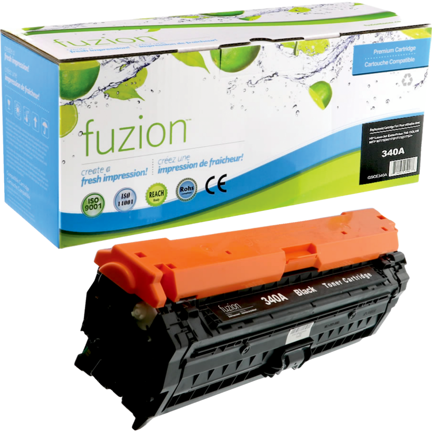 fuzion™ Remanufactured Laser Cartridges (HP CE340A) Black