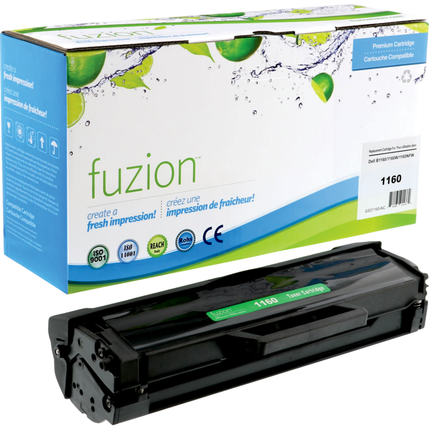 fuzion™ Compatible Laser Cartridge Dell (OEM# B1160) Black