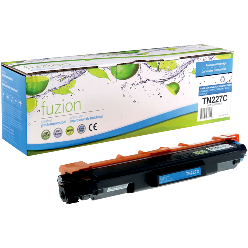 fuzion™ Compatible Laser Cartridge (Brother TN227C) Cyan