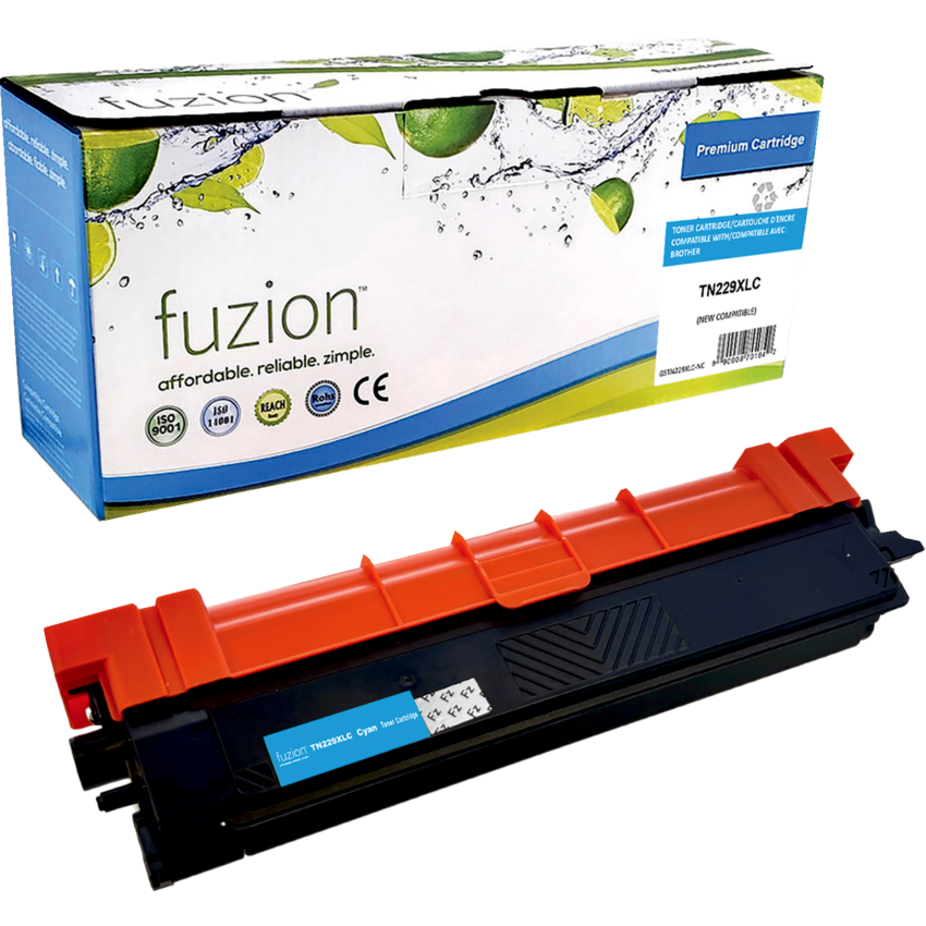 fuzion™ Compatible Laser Cartridge (Brother TN229XLC) Cyan