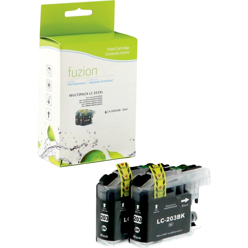fuzion™ Compatible Inkjet Cartridge (Bro LC2032PKS) High Yield Black 2/pkg