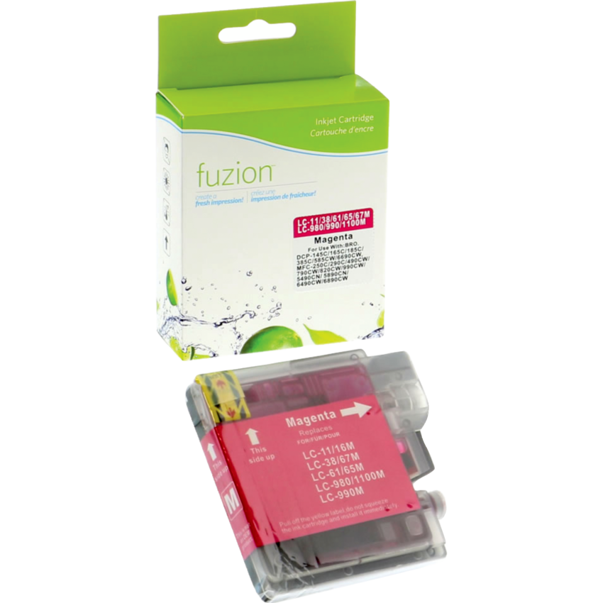 fuzion™ Compatible Inkjet Cartridge (Bro LC61C, LC 61, DPCLC61C, LC65, LC 65) Magenta