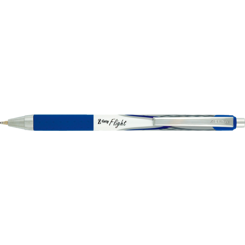 Zebra Z-Grip™ Flight Retractable Ball Point Pen Blue 12/box